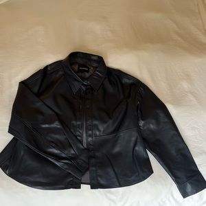 Leather Overshirt🖤